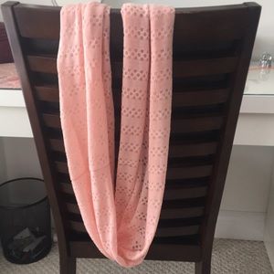 light pink infinity scarf
